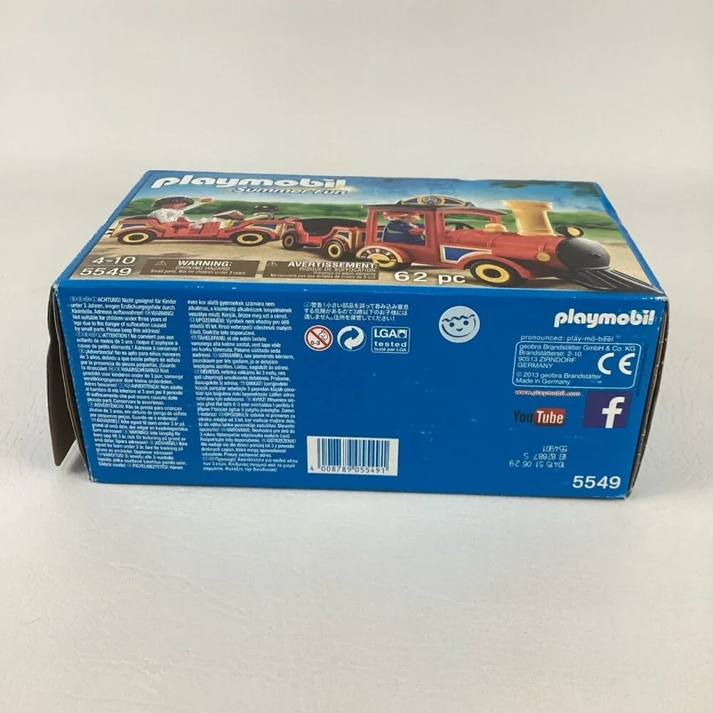 Playmobil Summer Fun Children's Train Building Set 5549 Figures Geobra 2013 Toy